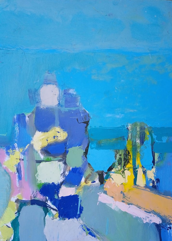 Abstract Ocean View by Elena Shraibman