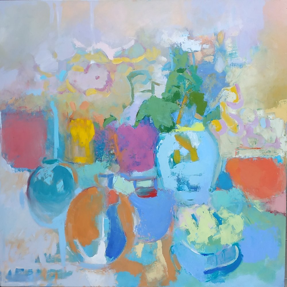 Colorful Still Life Flowers by Elena Shraibman
