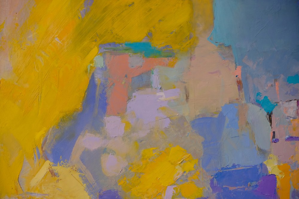 Vibrant Abstract Layers by Elena Shraibman
