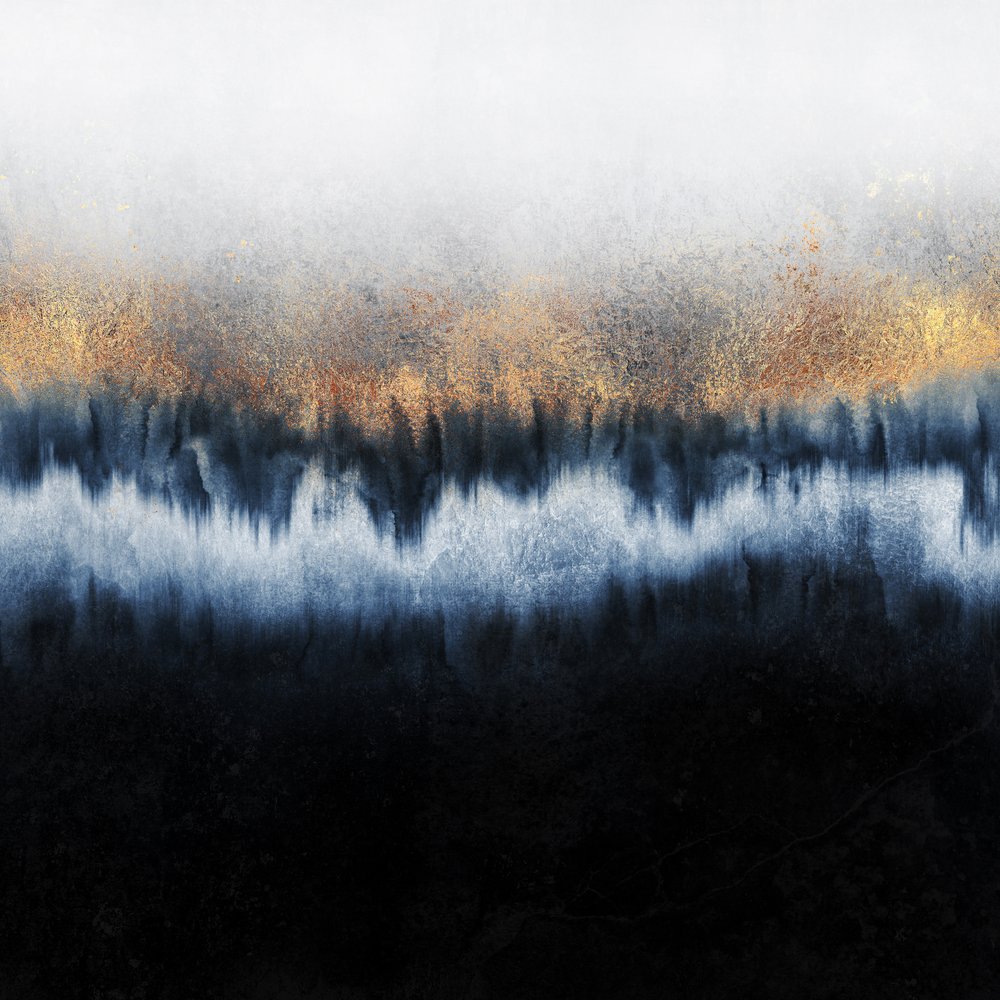 Golden Indigo Flow by Elisabeth Fredriksson