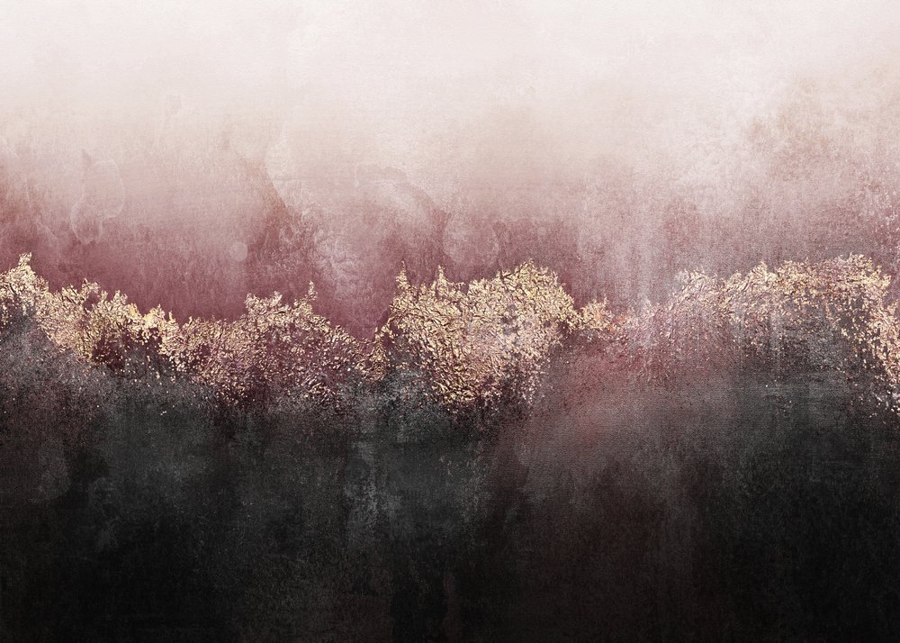 Misty Rose Gold Forest by Elisabeth Fredriksson