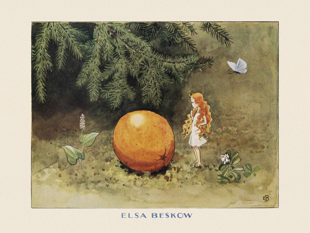 The Sun Egg Orange by Elsa Beskow