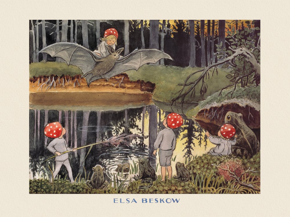 The Tomte Children - The Bat Border by Elsa Beskow
