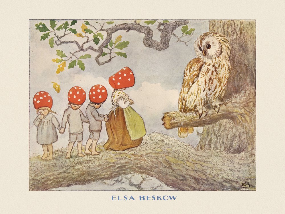 The Tomte Children - The Owl by Elsa Beskow