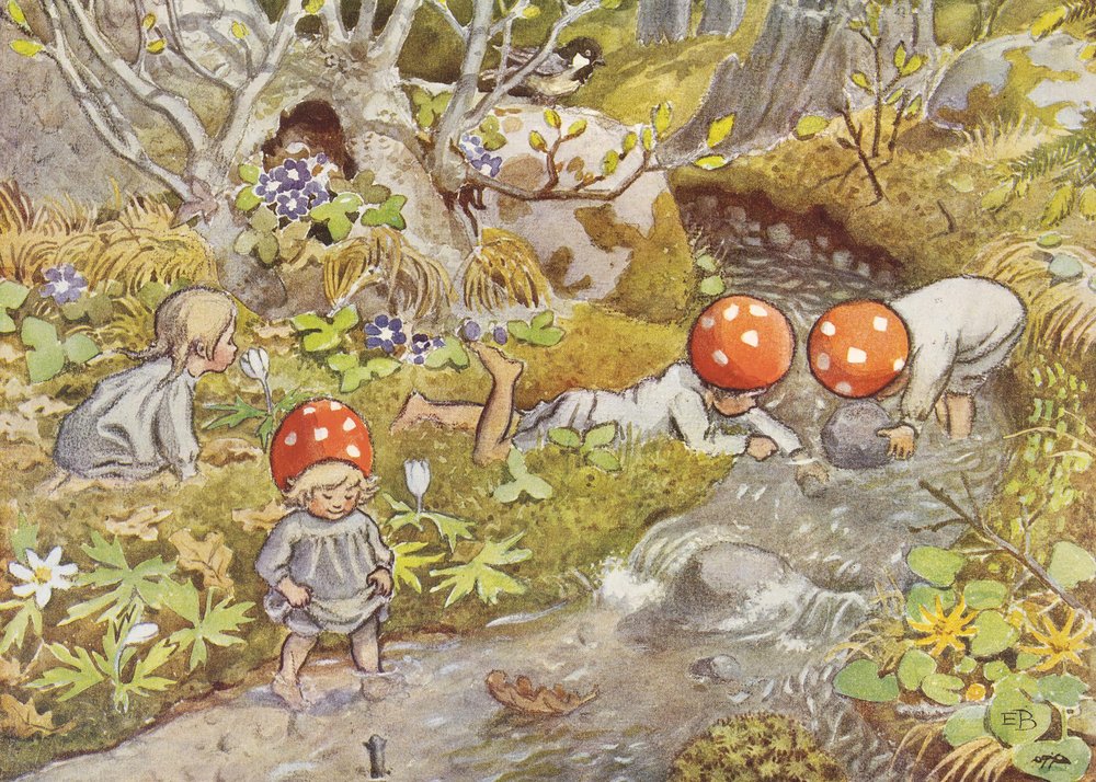 The Tomte Children Stream by Elsa Beskow