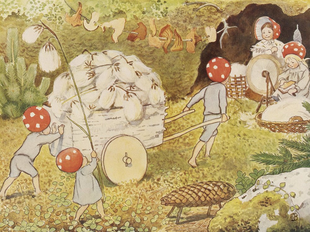 The Children of the Forest Cotton 1937 by Elsa Beskow