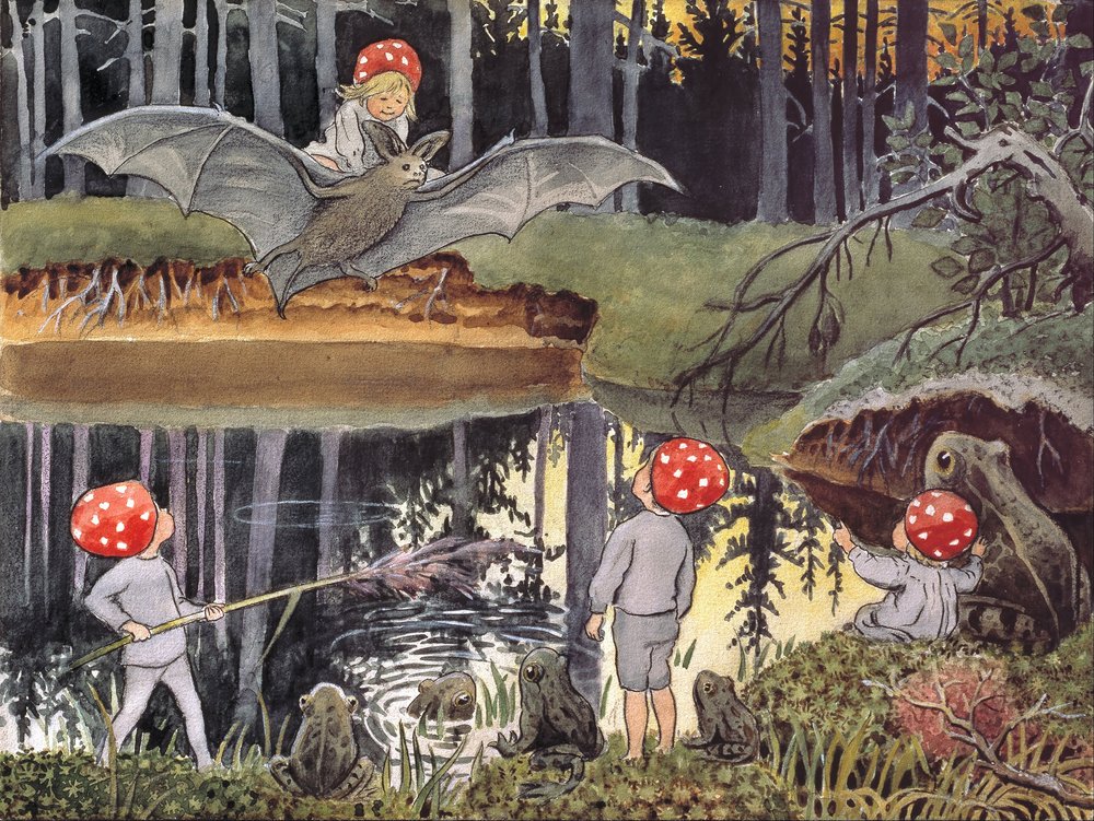 The Tomte Children The Bat by Elsa Beskow