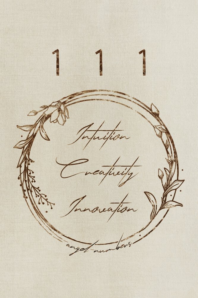 111 Angel Numbers Wreath by Ema Paraschiv