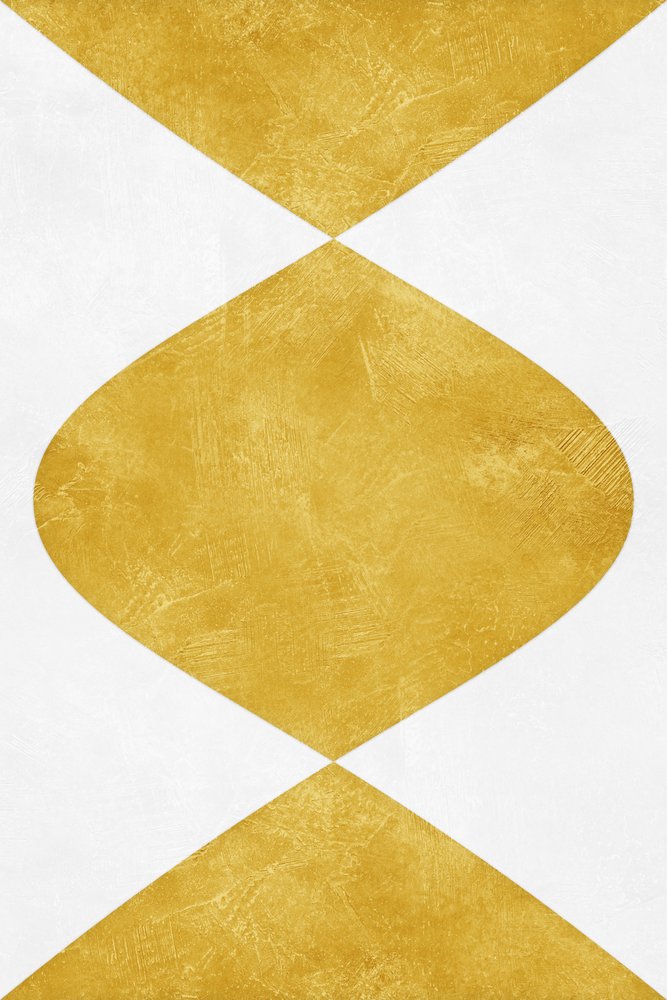 Abstract Gold Hourglass by Ema Paraschiv