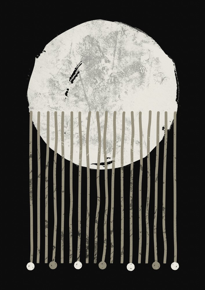 Abstract Moonfall by Ema Paraschiv
