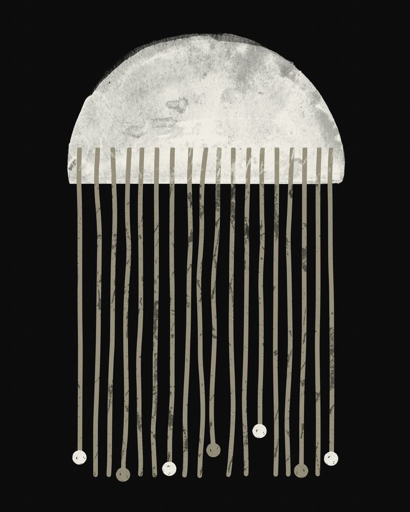 Abstract Rain Droplets by Ema Paraschiv