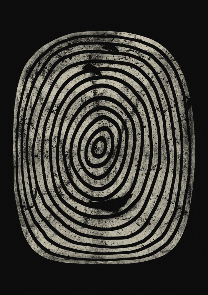 Distressed Concentric Rings by Ema Paraschiv