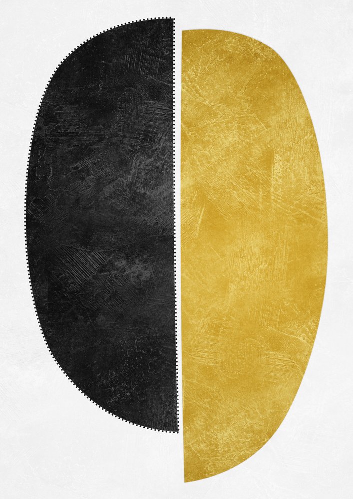 Golden Black Forms by Ema Paraschiv