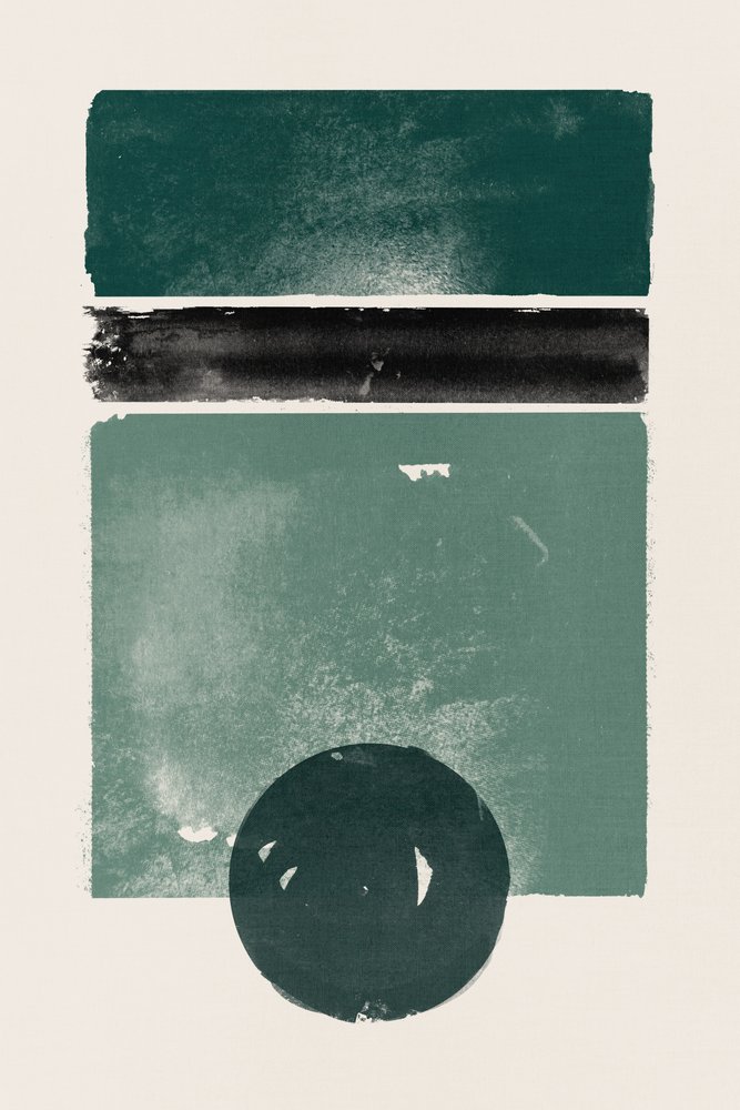 Green Abstract Shapes by Ema Paraschiv