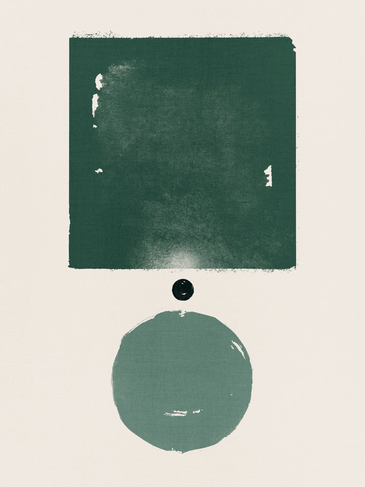 Green Geometric Balance by Ema Paraschiv