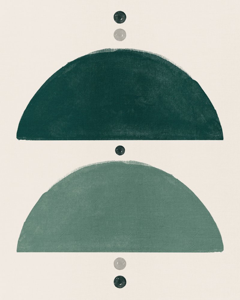Green Geometric Balance by Ema Paraschiv