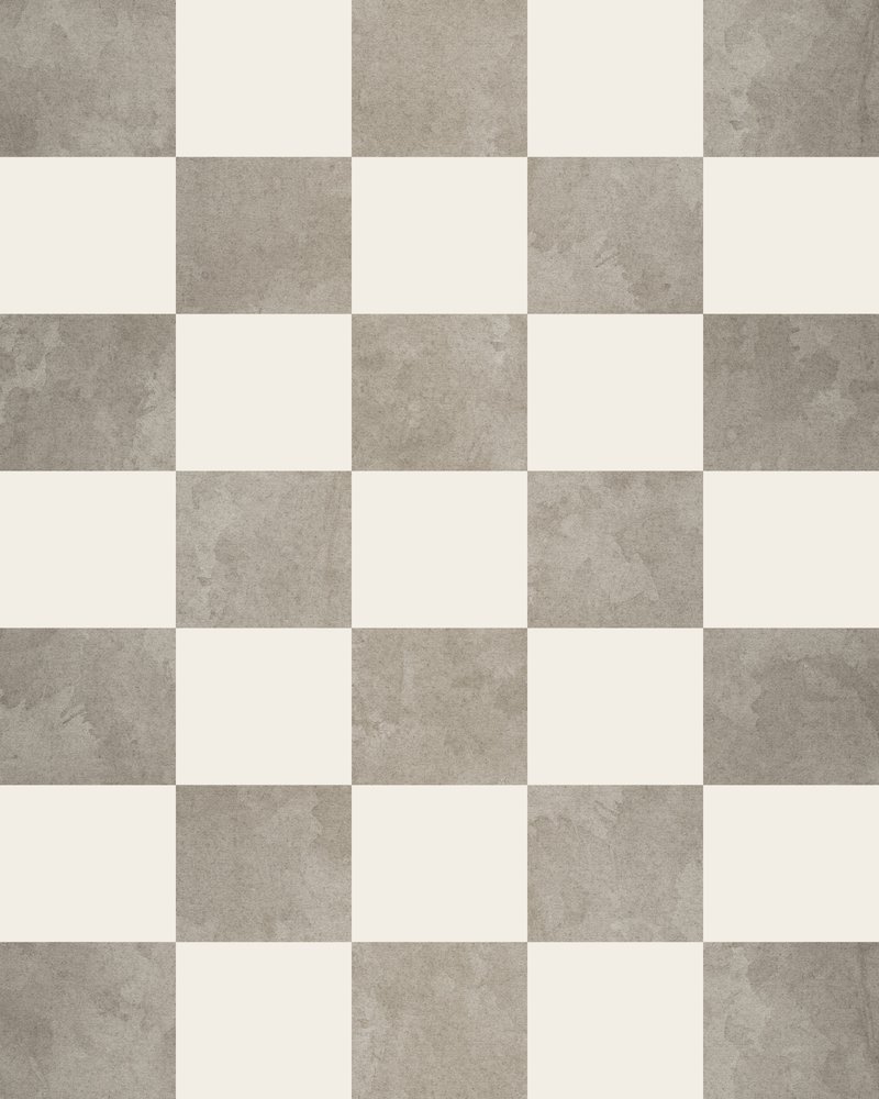 Grey Concrete Checkerboard by Ema Paraschiv