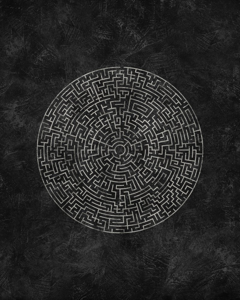 Intricate Circular Maze by Ema Paraschiv