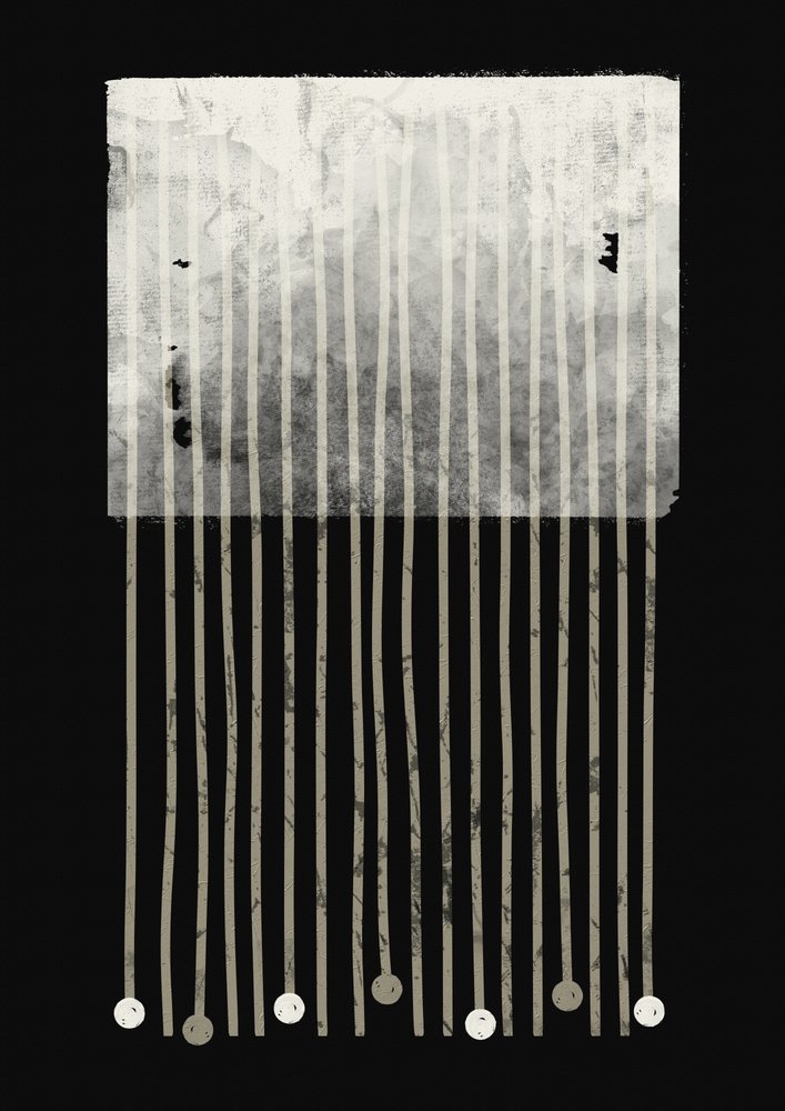 Minimalist Line Drips by Ema Paraschiv