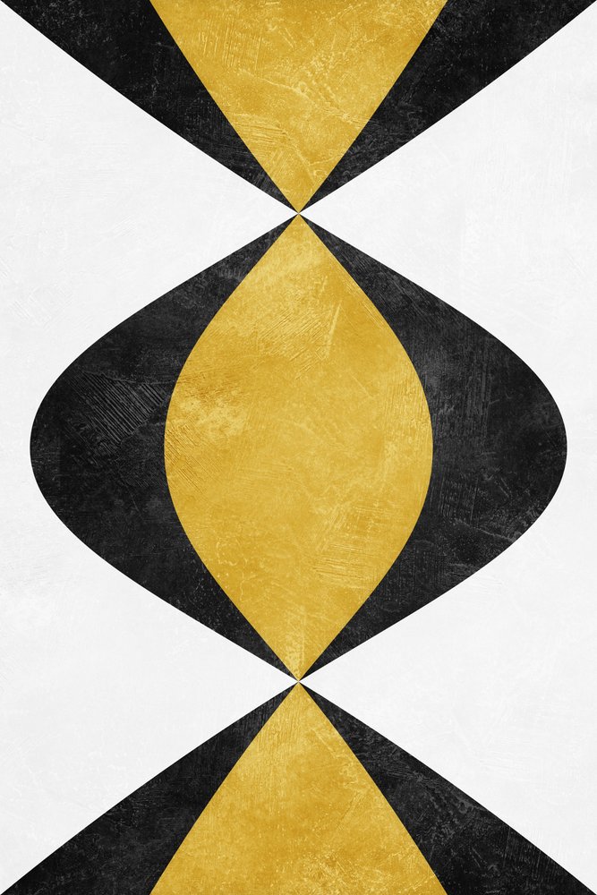 Modern Gold Hourglass by Ema Paraschiv