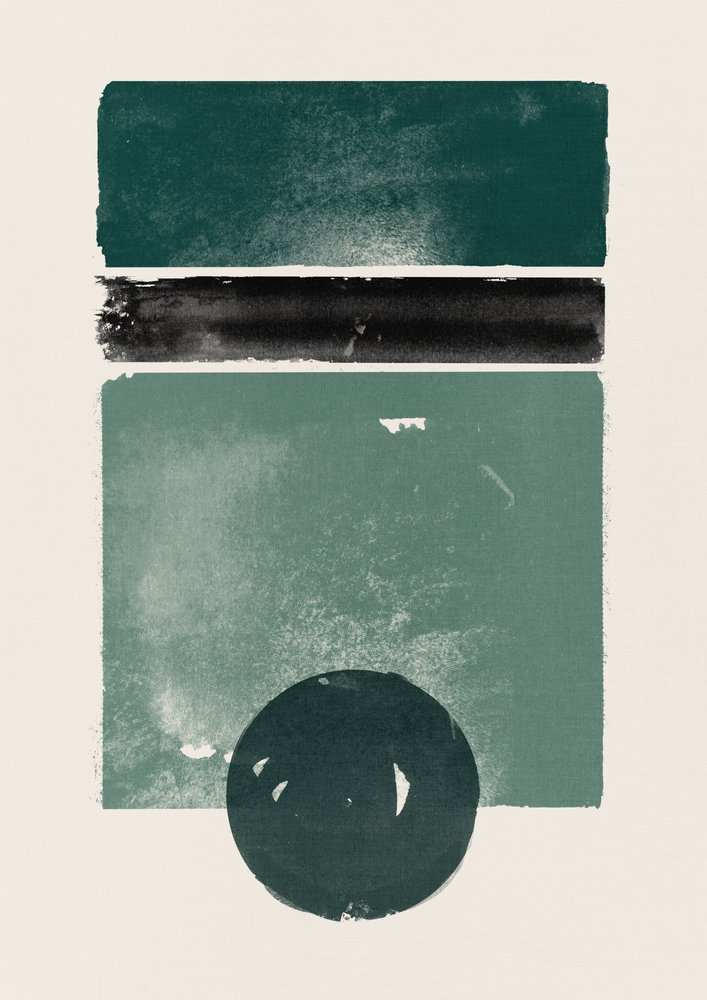 Modern Green Composition by Ema Paraschiv