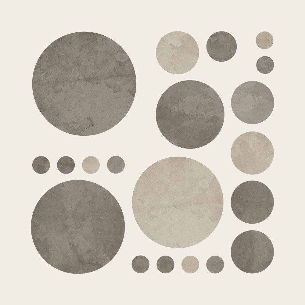 Muted Earthy Circles by Ema Paraschiv