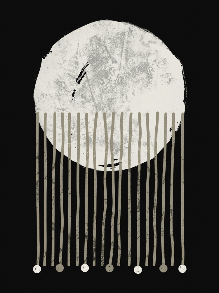 Textured Moon Strands by Ema Paraschiv