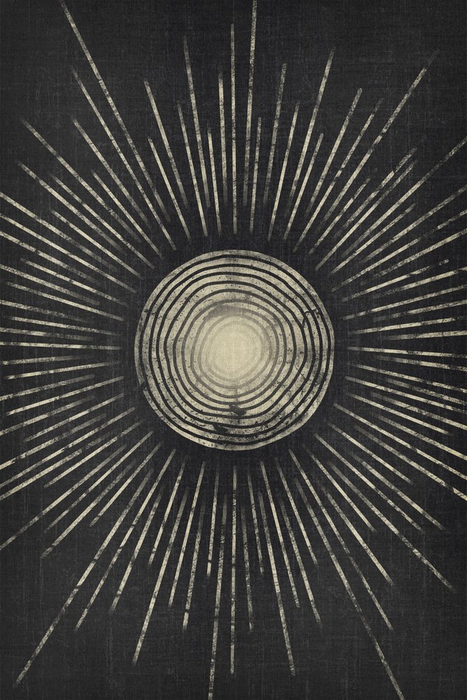 Vintage Sunburst Rays by Ema Paraschiv