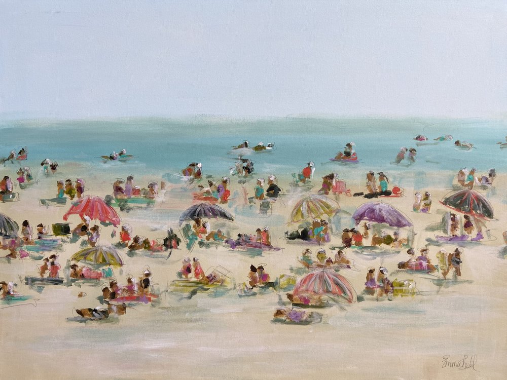 Lively Beach Day by Emma Bell