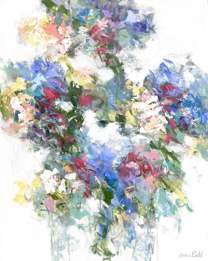 Vibrant Floral Abstract by Emma Bell