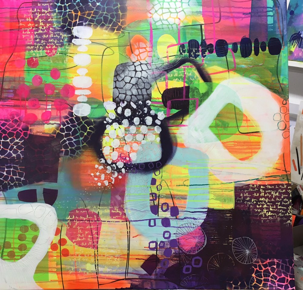 Vibrant Abstract Forms by Eva Vig