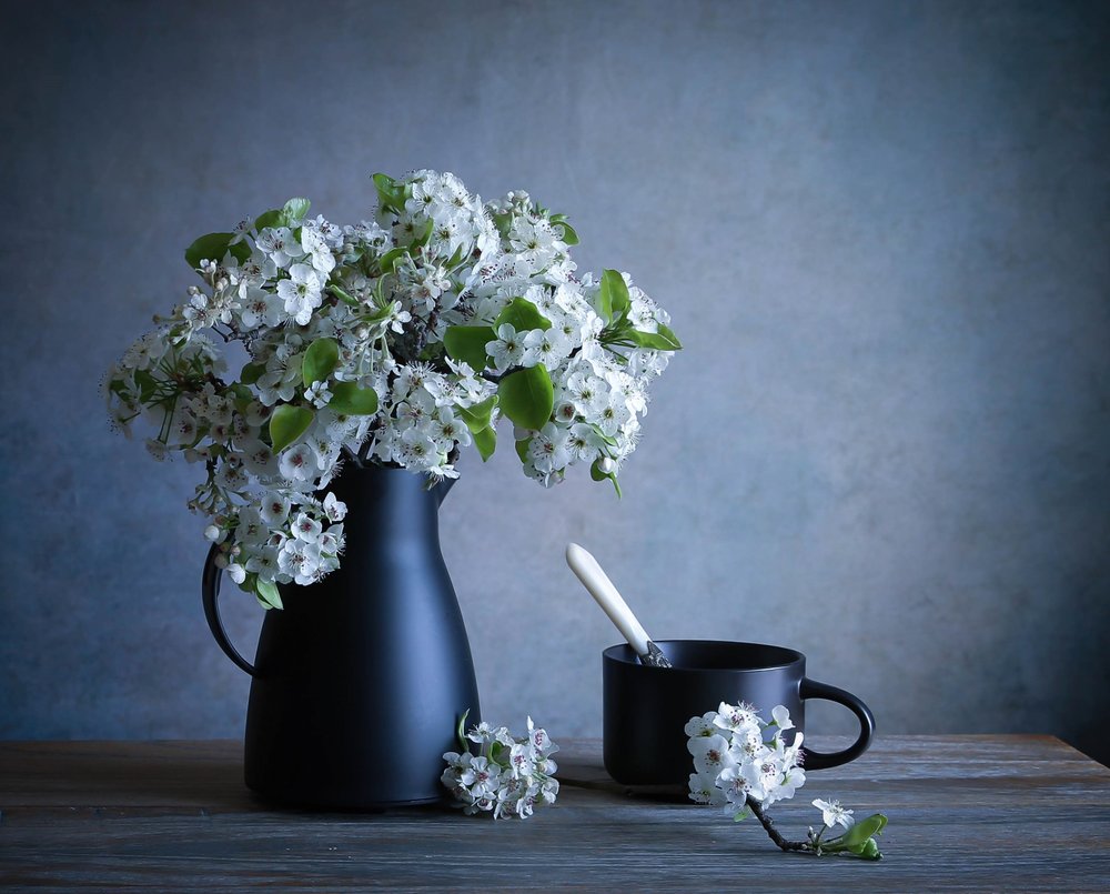 Spring Blossoms Still Life by Fangping Zhou