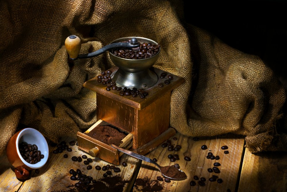 Rustic Coffee Grinder by Felice Angelino