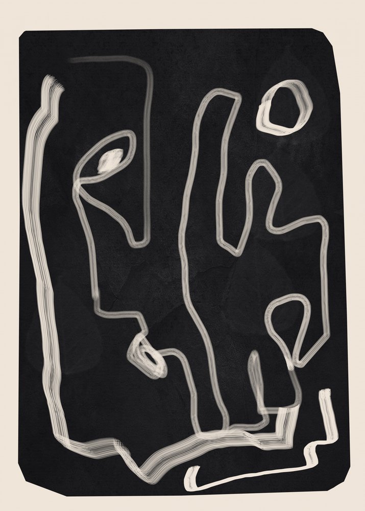 Abstract Line Contour by Flow Line
