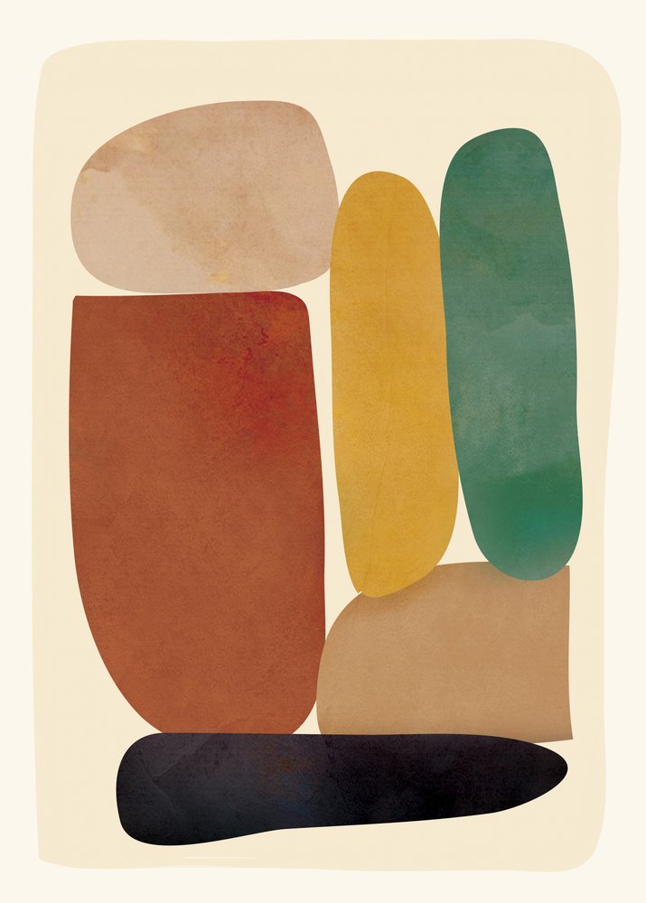 Earthy Abstract Shapes by Flow Line