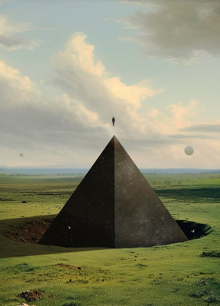 Surreal Pyramid Horizon by Fran Rodríguez