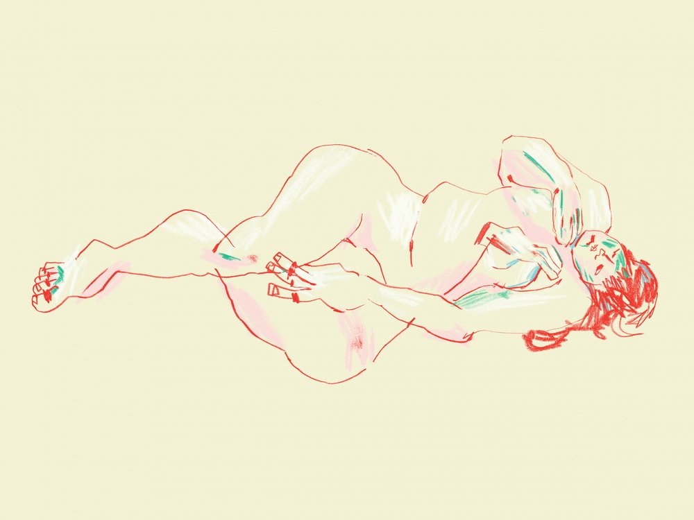Calm Reclining Figure by Francesco Gulina