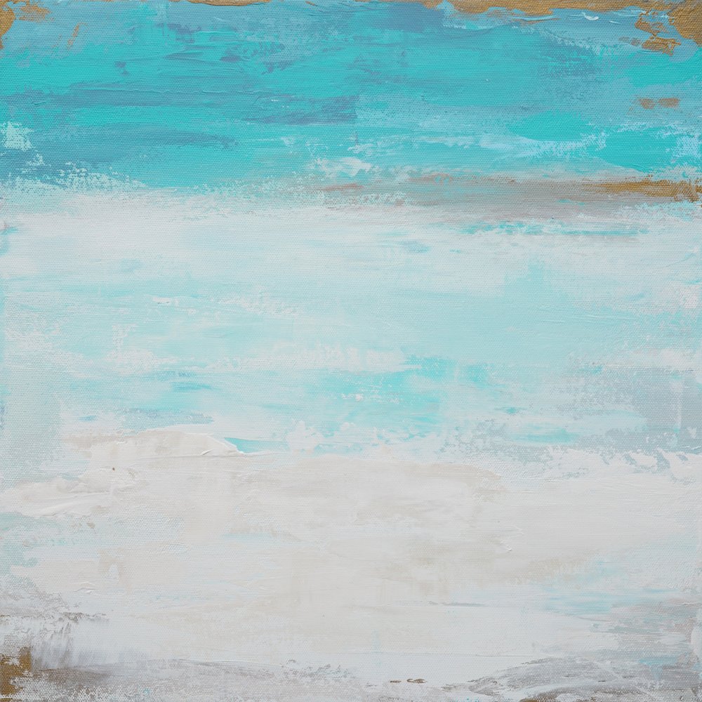 Coastal Teal Seascape by Françoise Wattré