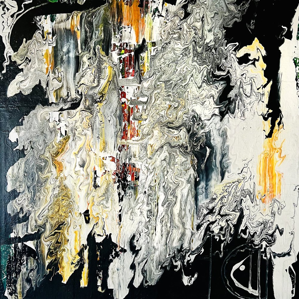 Abstract Gold Flow by Fredrik Olsen