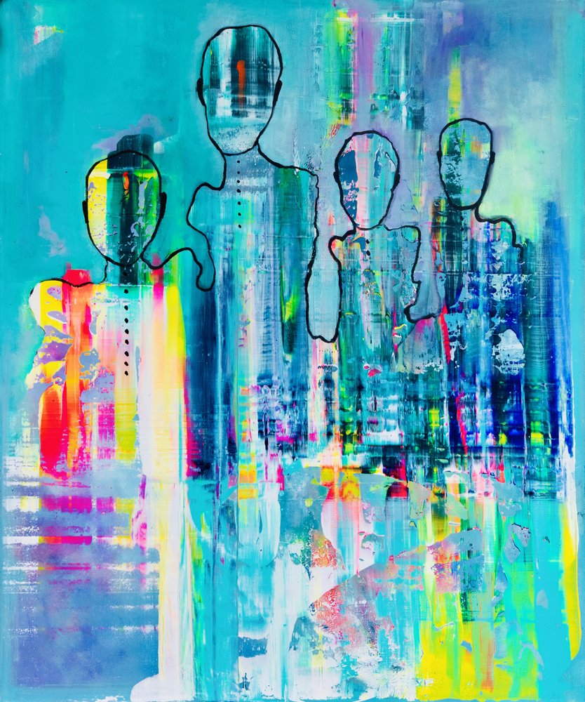 Vibrant Abstract Family by Fredrik Olsen