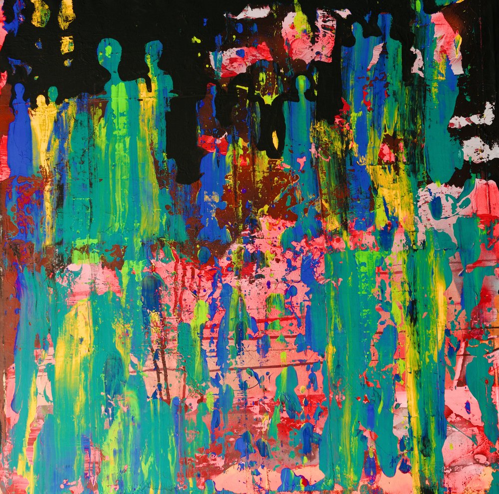 Vibrant Abstract Figures by Fredrik Olsen