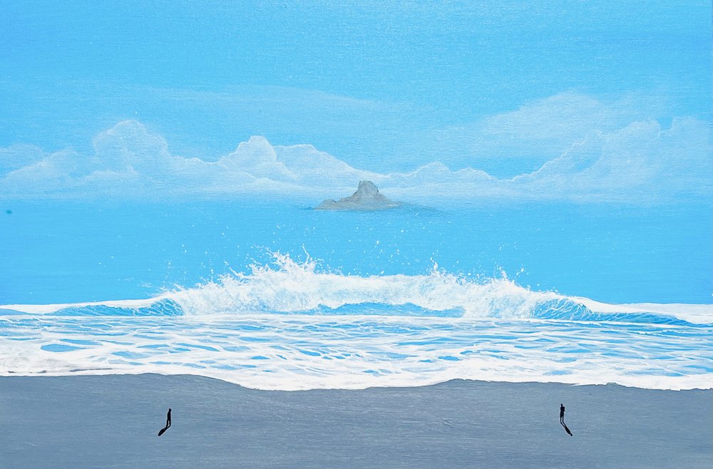 Waves on Blue Beach by Fredrik Olsen