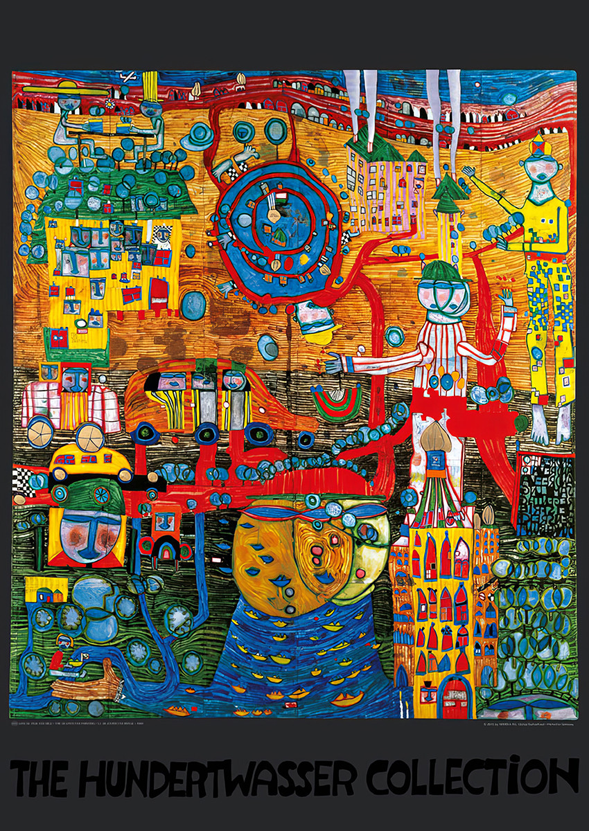 The 30 Days Fax Picture by Friedensreich Hundertwasser