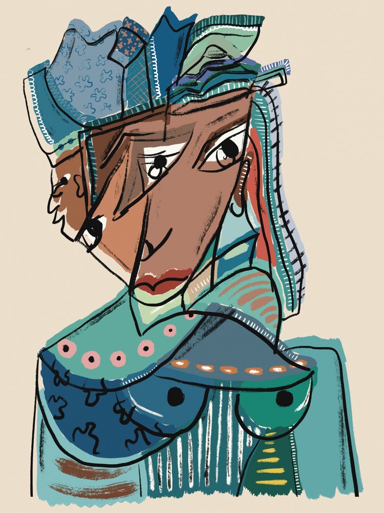 Elegant Abstract Lady by GIovanna Gil Alves
