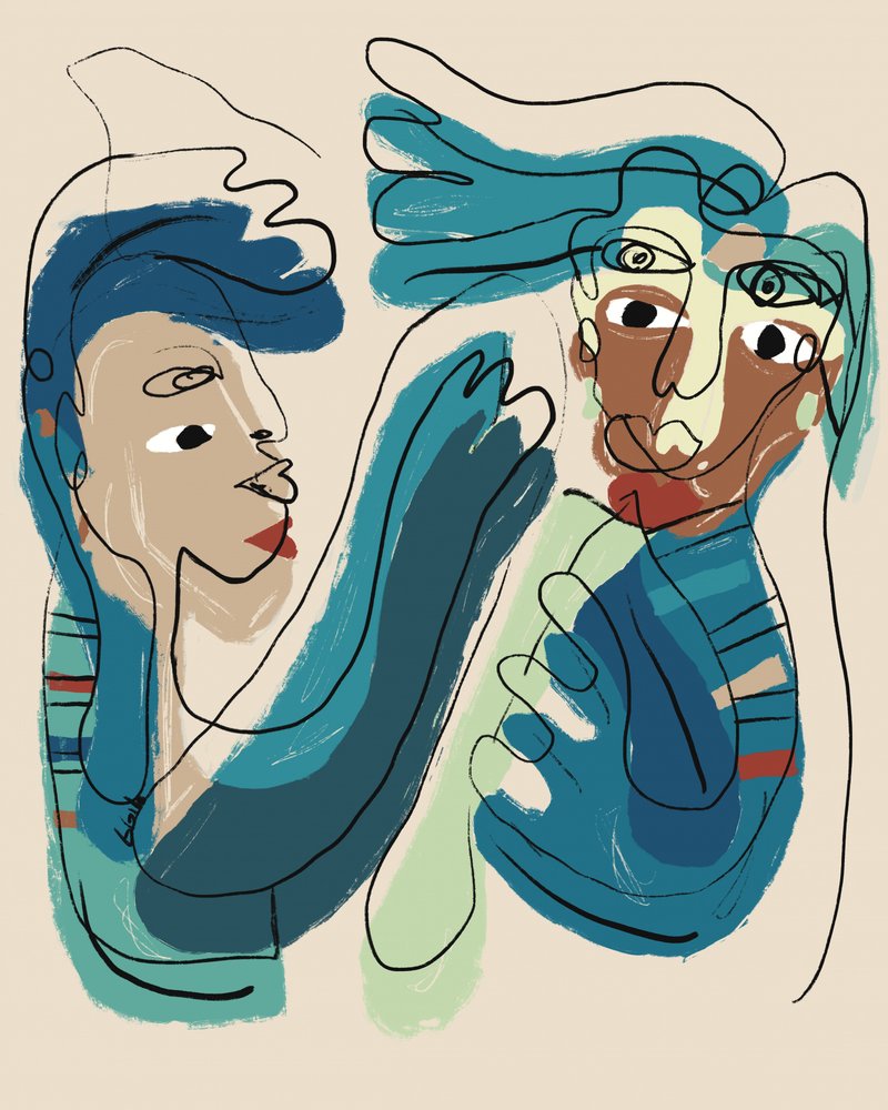 Expressive Abstract Faces by GIovanna Gil Alves