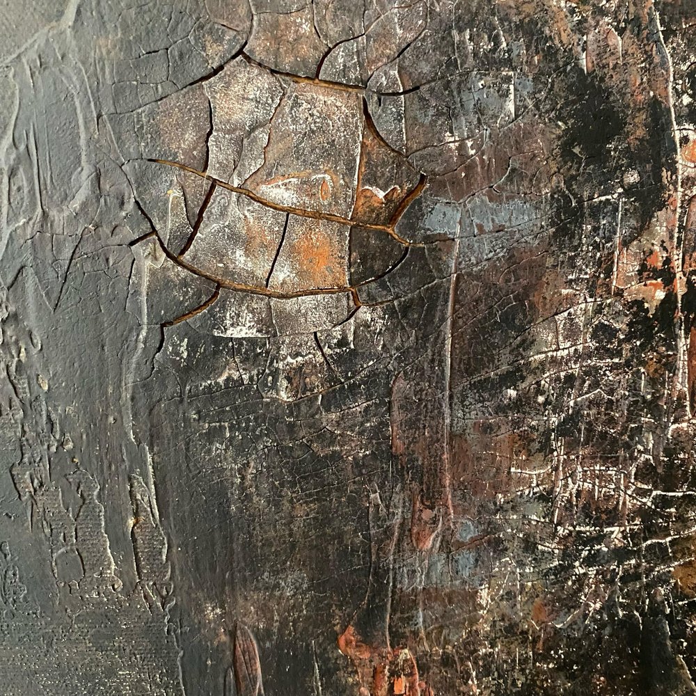 Dark Cracked Abstract by Gabriela Aleksandra Szuba