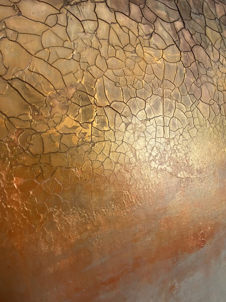 Golden Cracked Earth by Gabriela Aleksandra Szuba