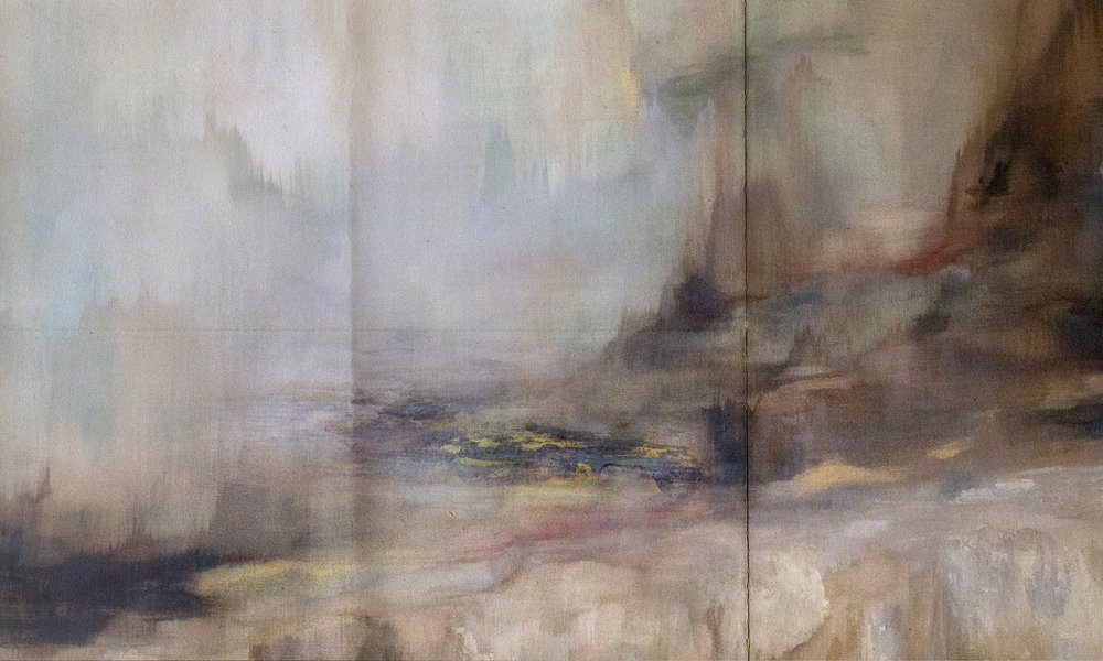 Misty Abstract Landscape by Gemma Bardot