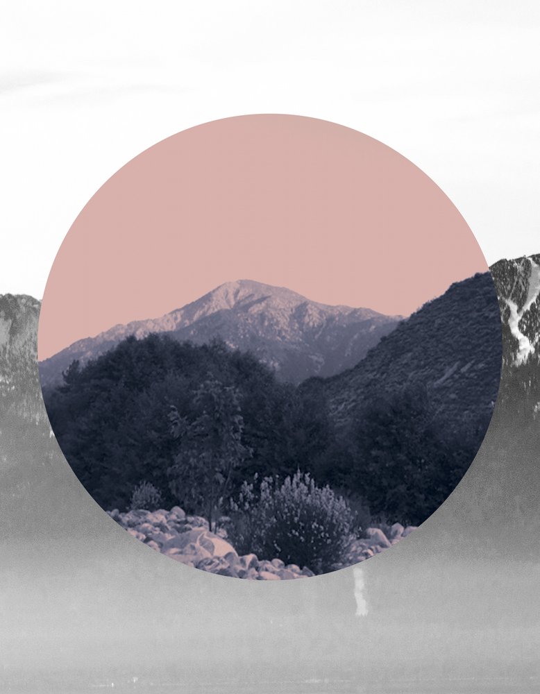 Pink Sky Mountain Circle by Gemma Bardot