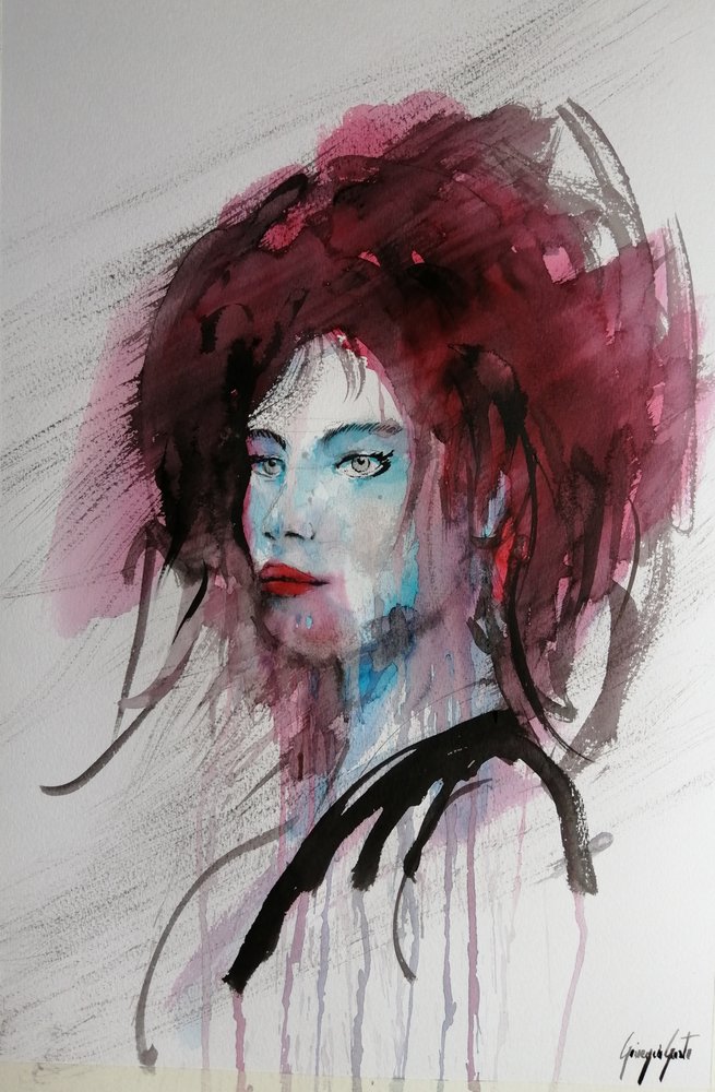Expressive Woman Portrait by Giorgio Gosti